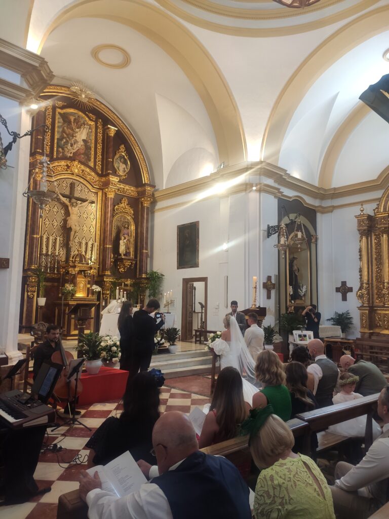 International wedding music at Frigiliana, Malaga. Costa del Sol.